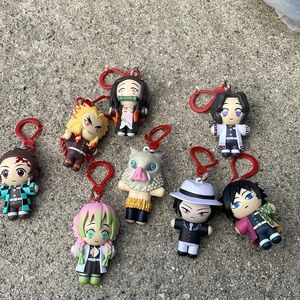 Collection of Demon Slayer keychains